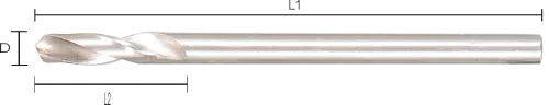 Labor centreerboor HSS-G tbv gatzaaghouders lengte 104mm