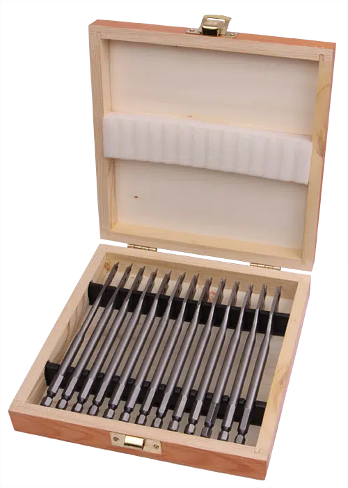 Labor speedborenset Quicklock 13-delig hout
