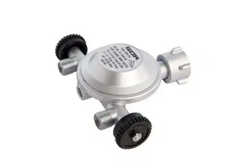Drukregelaar DIN duo 2x 1/4" links 30mbar